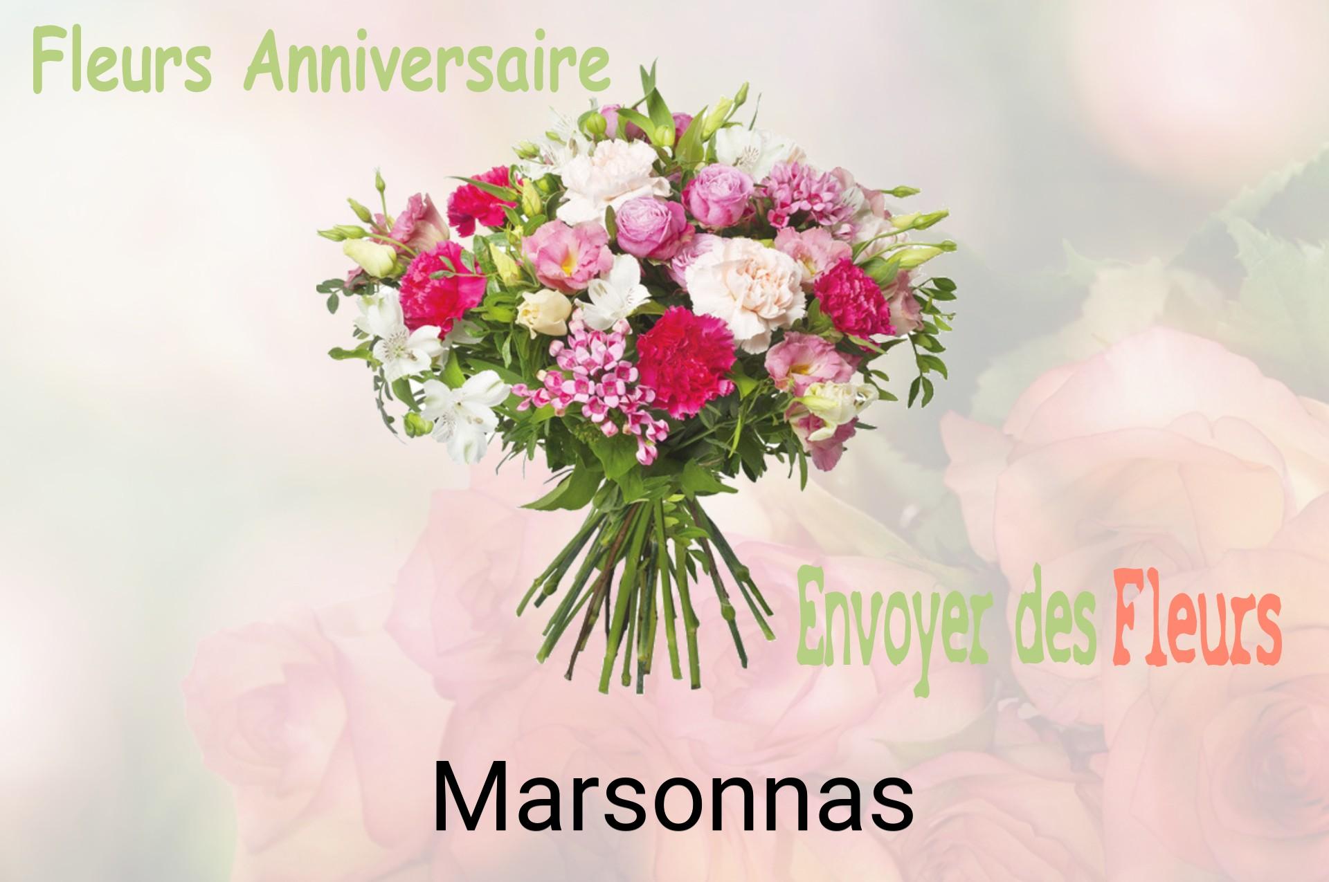 Bouquet de fleurs d’anniversaire livré à Marsonnas